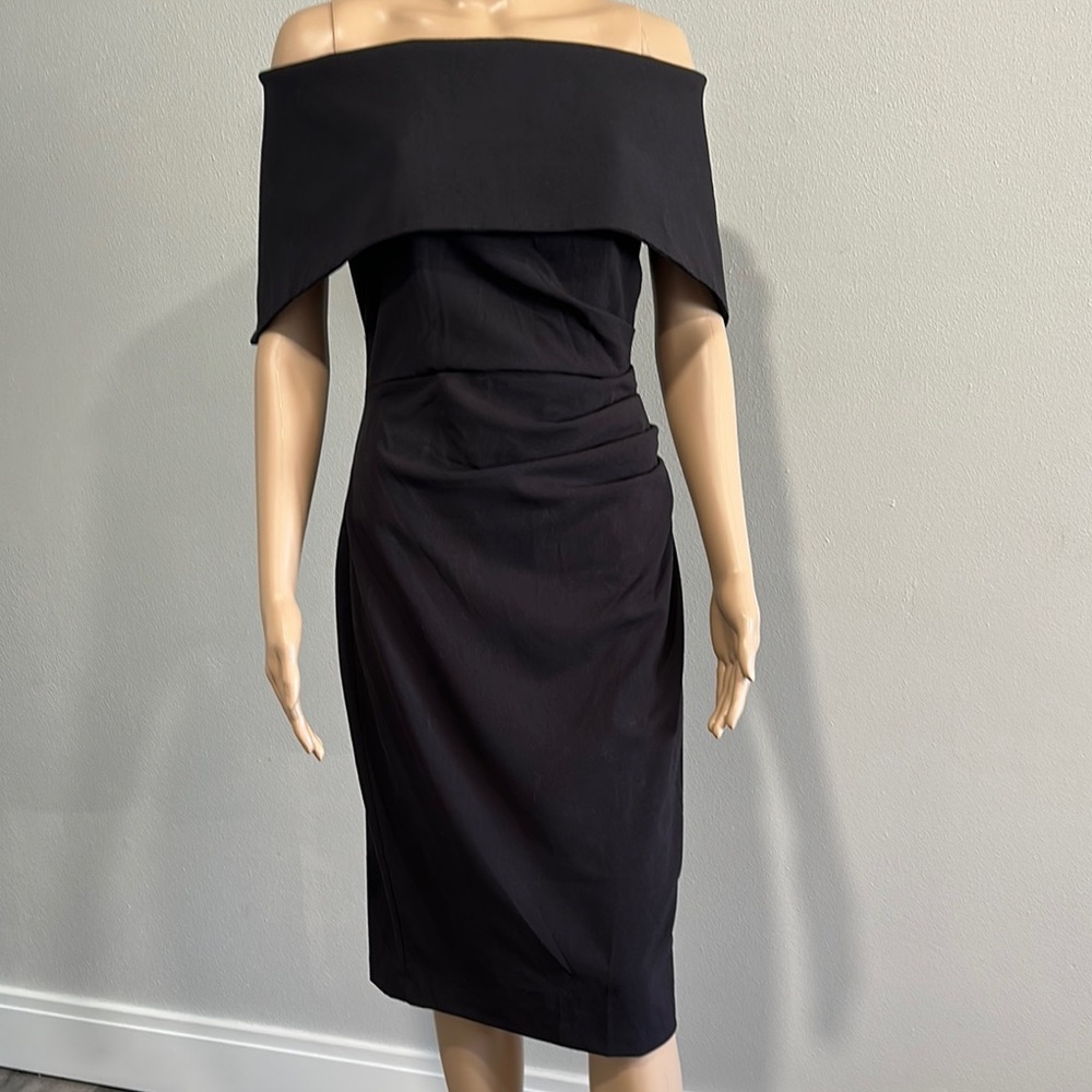 Elegant Off-Shoulder Black Dress